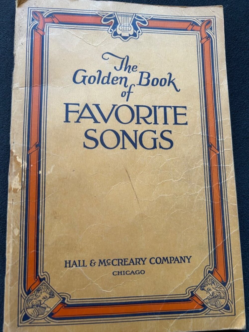 The Golden Book Of Favorite Songs By Hall & McCreary Company Vintage Sheet Music